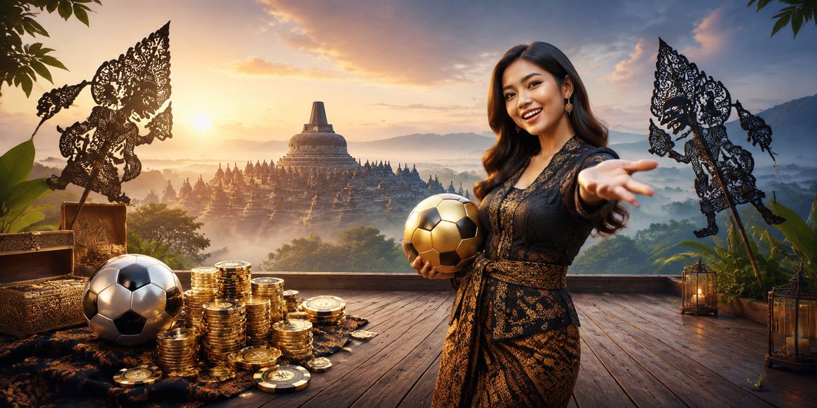 Model perempuan menikmati taruhan sepak bola dan kasino dalam satu platform